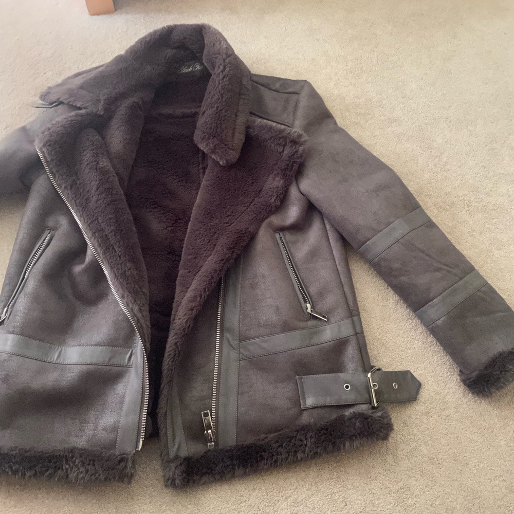 Faux fur coat